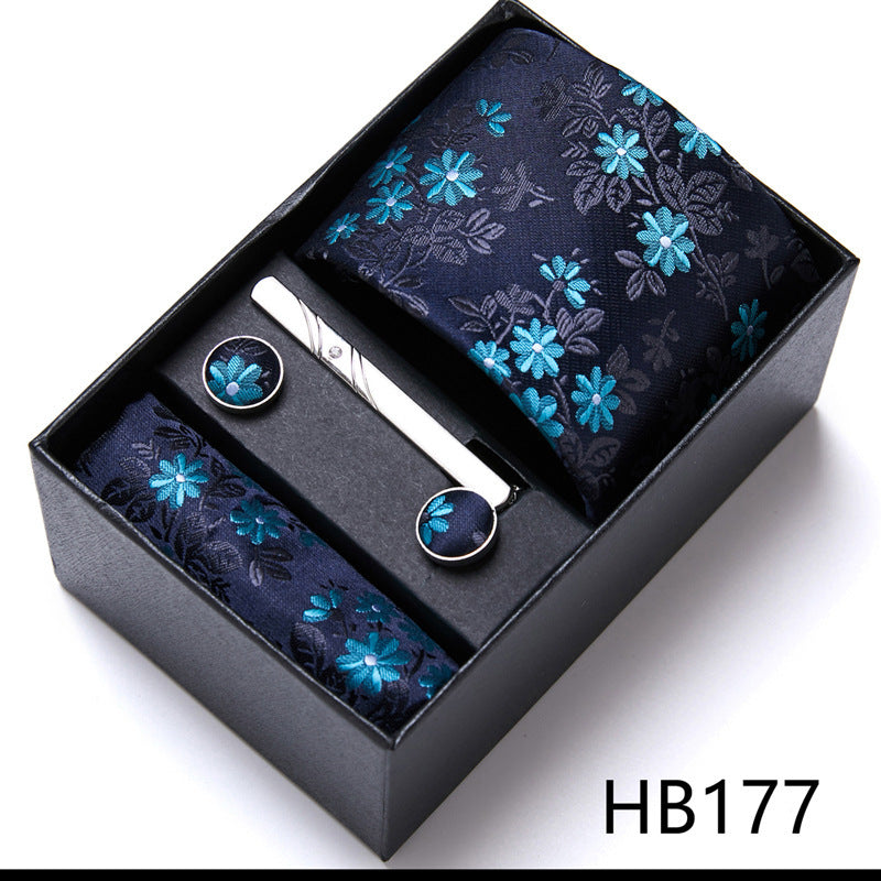 Men's Business Formal Tie Six-piece Set Gift Box