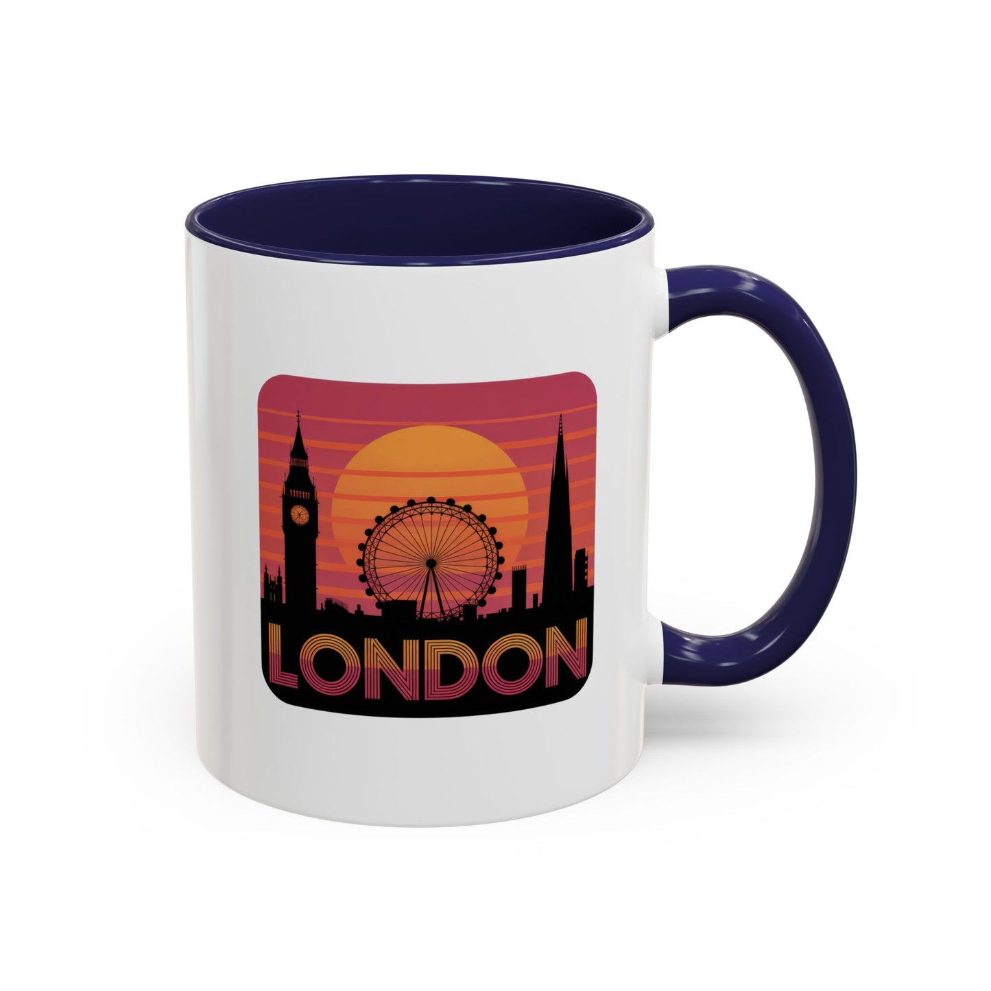 London Skyline Accent Coffee Mug - Perfect Gift for Travelers, London Lovers, Home Decor, Office Use, Road Trip Memories