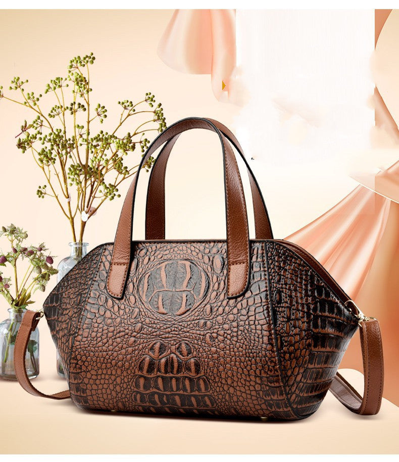 Retro Middle-aged Handbag Diagonal Span Single Room