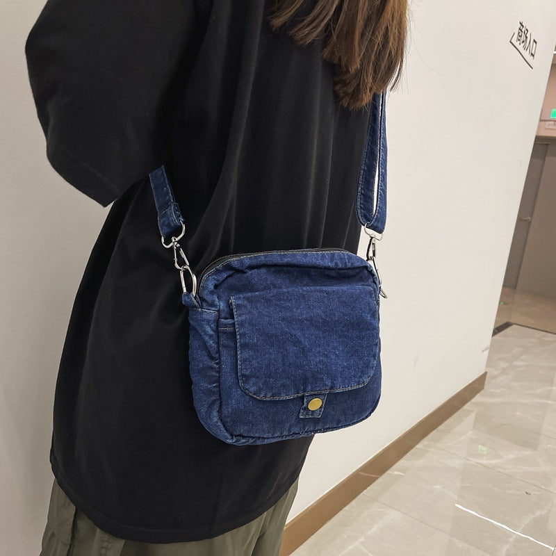 Fashion Personality Girl Denim Small Square Bag