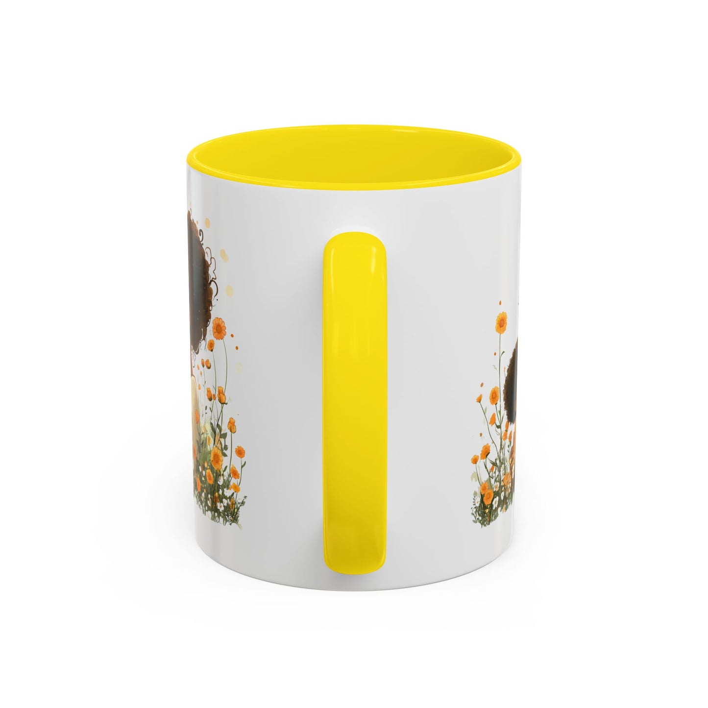 Emotional Motherhood Coffee Mug, Floral Mom & Child, Gift for Mother's Day, Family Bonding, Cozy Drinkware, Home Decor