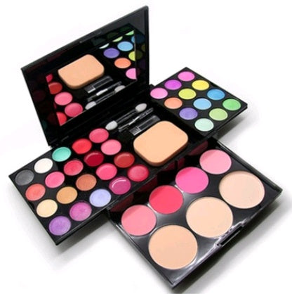 Maquillage boîte 24 fard à paupières + 8 rouge à lèvres + 4 blush + 3 poudre 39 couleur maquillage disque combinaison plateau de maquillage JFA UNIjuntos Entreprise