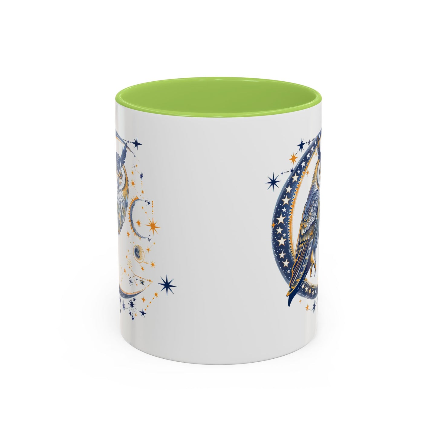 Celestial Owl Coffee Mug | Starry Night Mug, Astrology Gift, Owl Lover Cup, Unique Drinking Vessel, Enchanted Home Decor