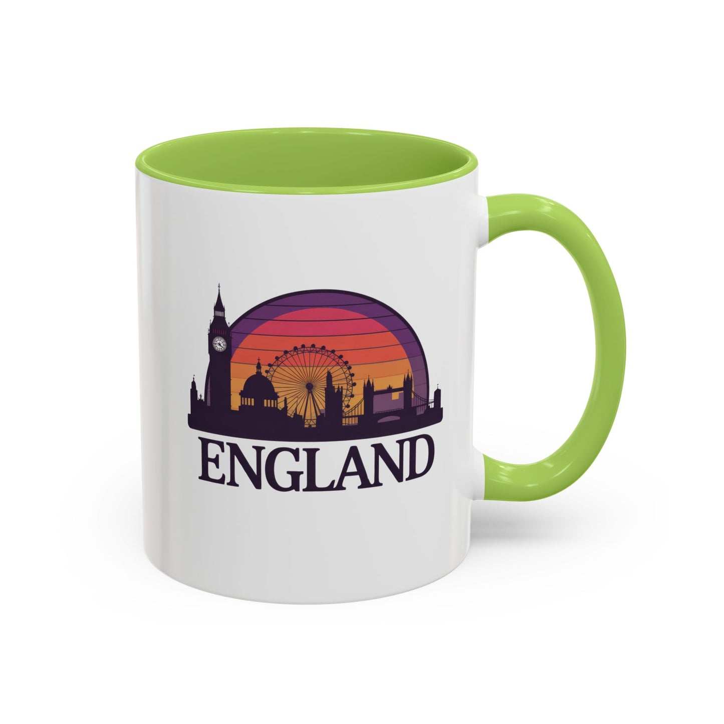 London Skyline Accent Coffee Mug - Unique Gift for Tea Lovers, Home Decor, Travel Souvenir, English Culture Enthusiasts, 11oz, 15oz