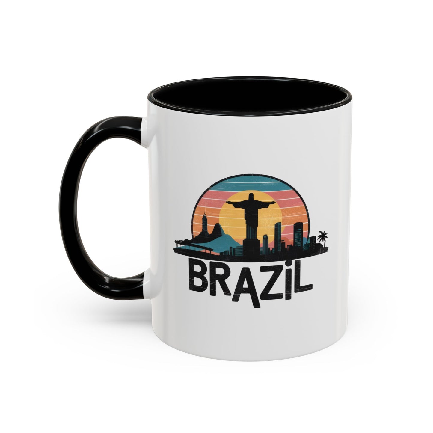 Brazilian Vibe Coffee Mug, Accent Mug for Travel Lovers, Gift for Brazil Enthusiasts, Souvenir Coffee Cup, Beach Theme Mug