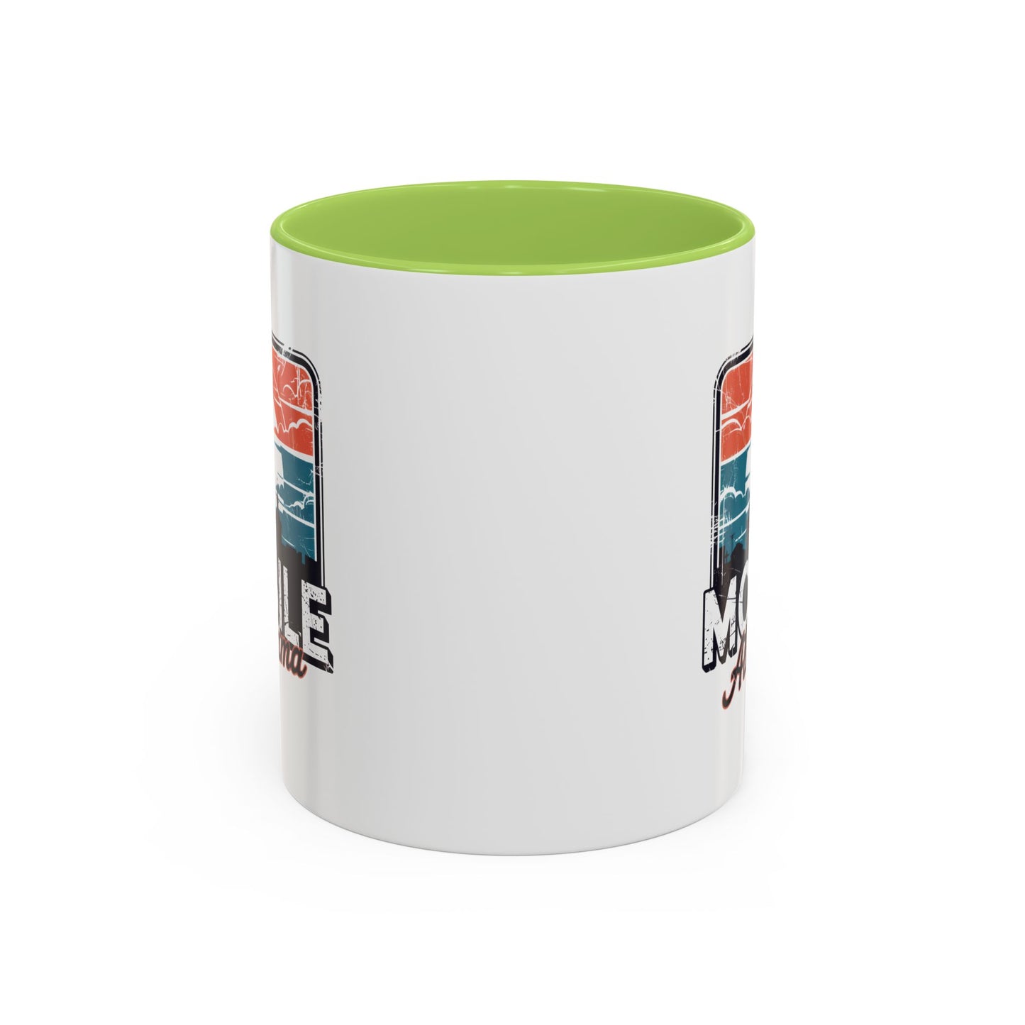 Mobile Alabama Sunset Accent Coffee Mug – Perfect Gift for Travelers, Coffee Lovers, Souvenir, Home Decor, Unique Mug