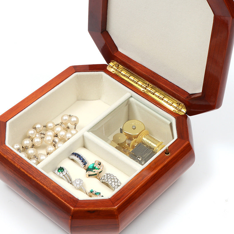 Art Nouveau Music Wooden Jewelry Box Gift