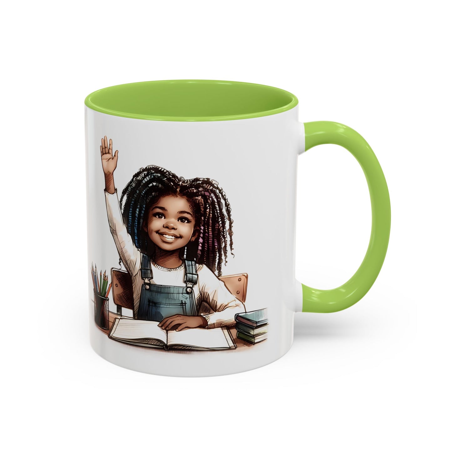 Cheerful Kids' Coffee Mug, Empowering Gift for Students, Classroom, Back to School, Fun Celebrate Learning Mug