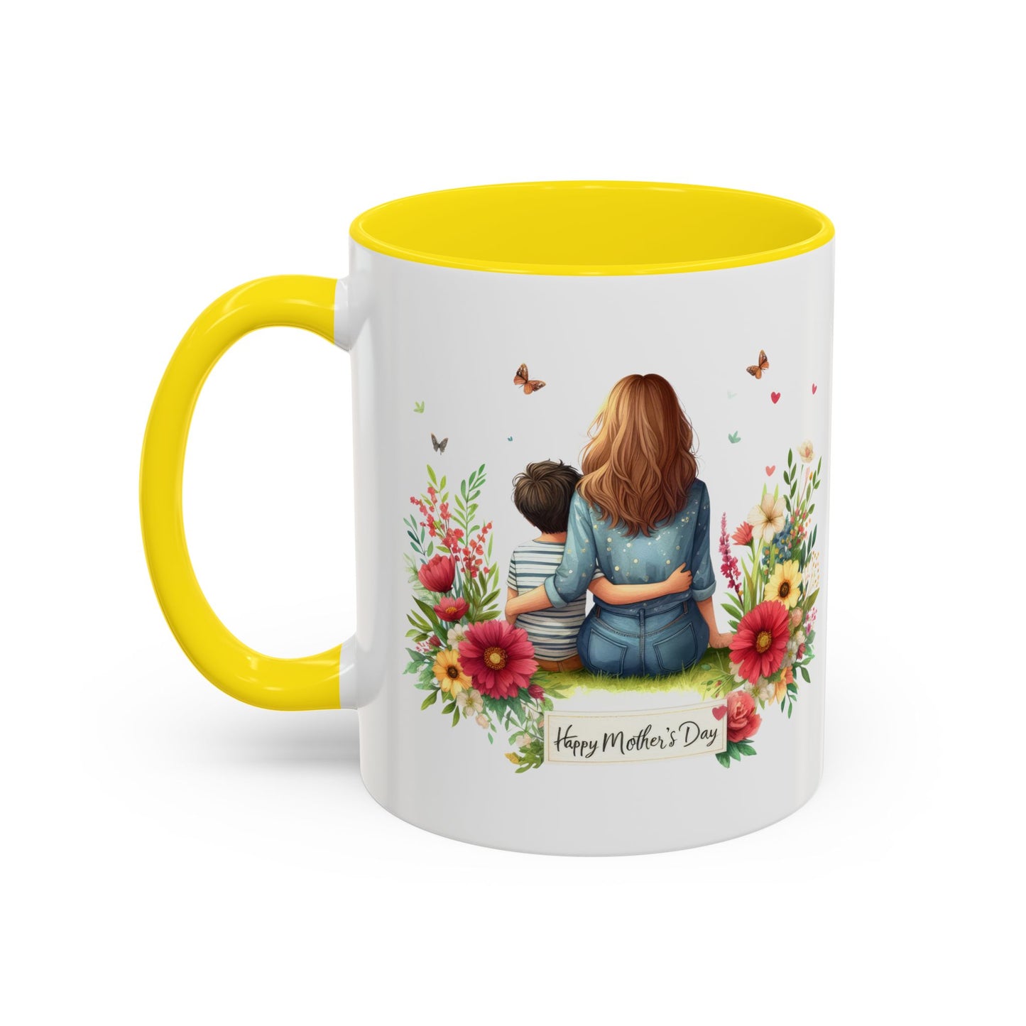 Floral Mother’s Day Coffee Mug, Gift for Moms, Tea Cup for Garden Lovers, Cute Mug for Mother's Day, Inspirational Beverage Mug
