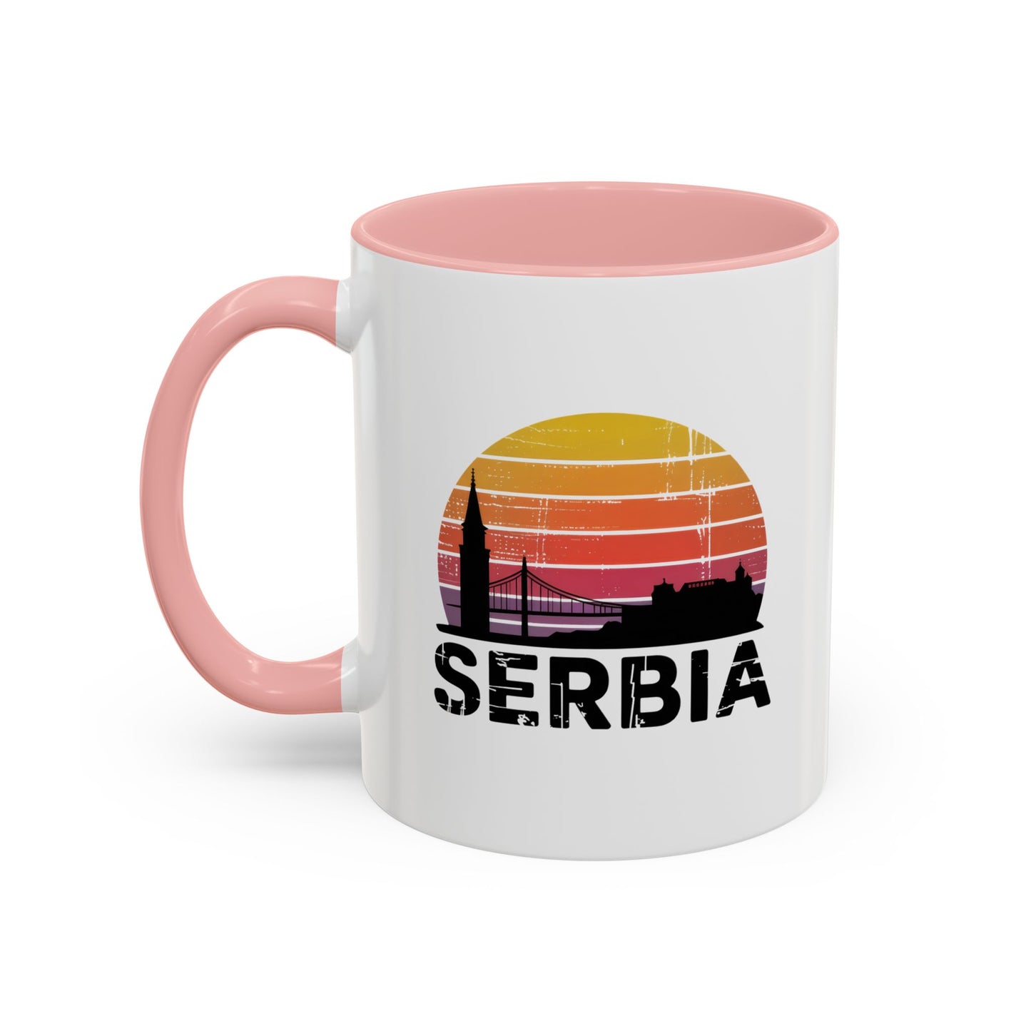 Serbia Sunset Accent Coffee Mug - Perfect for Travel Lovers, Gift for Friends or Family, Great for Home/Office Decor, Unique Souvenir