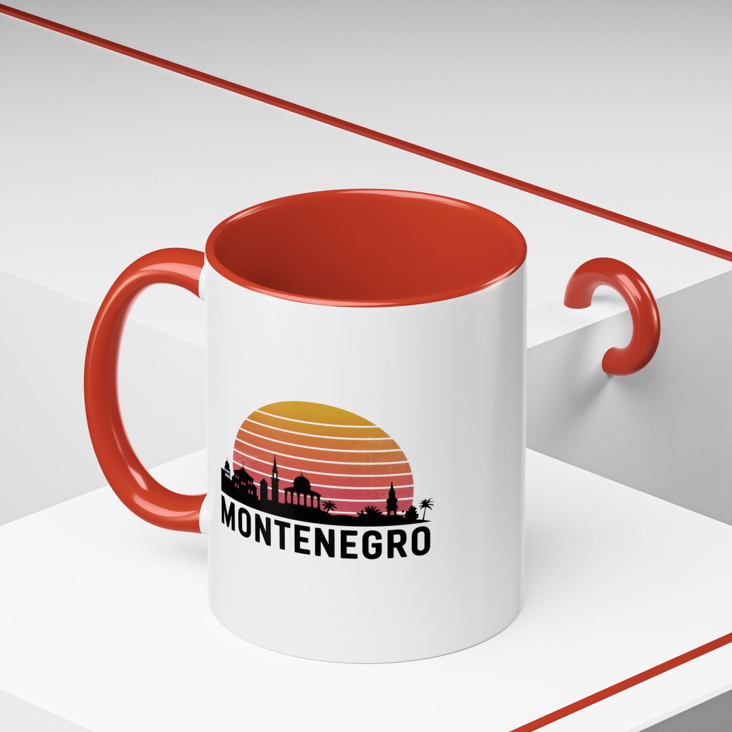 Montenegro Sunset Coffee Mug, Unique Black Accent Mug, Gift for Coffee Lovers, Travel Mug, Home Decor, Souvenir