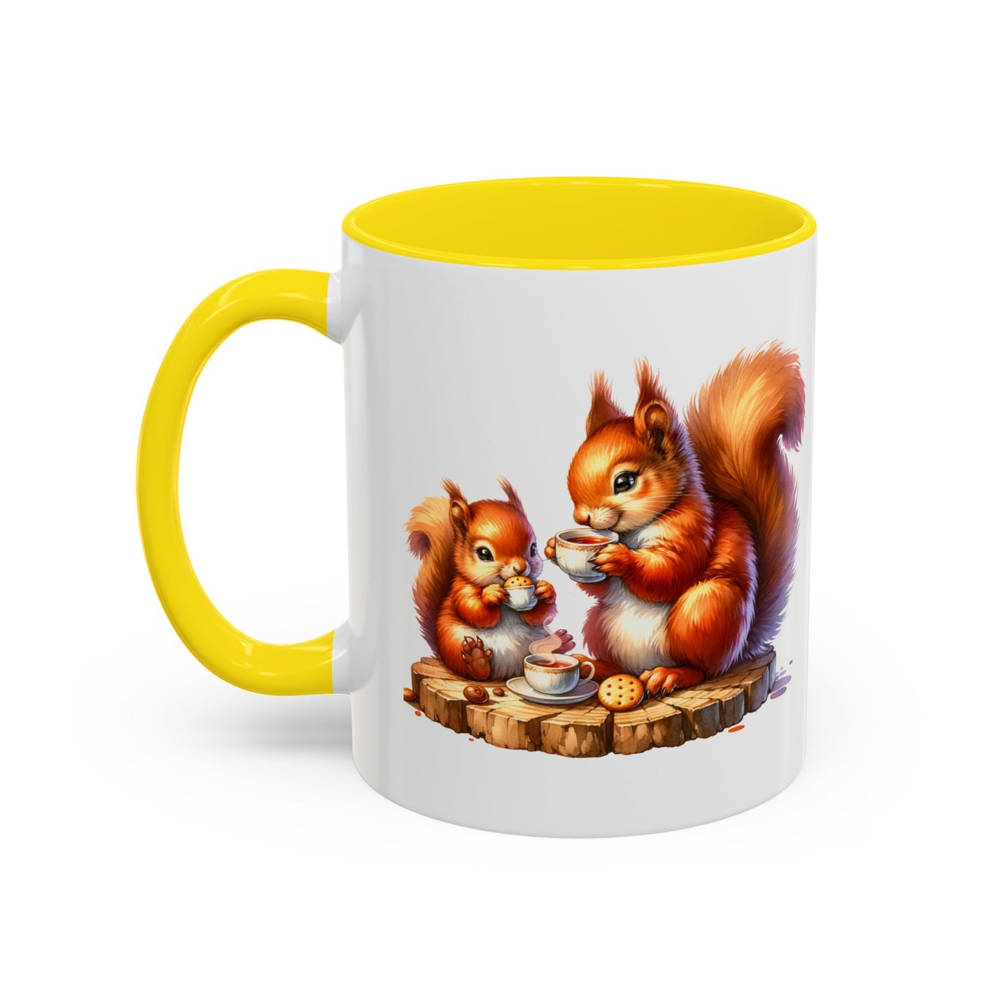 Whimsical Squirrel Coffee Mug - Perfect Gift for Animal Lovers, Cute Kitchen Decor, Hot Beverage Lover's Cup, Cozy Vibe Mugs