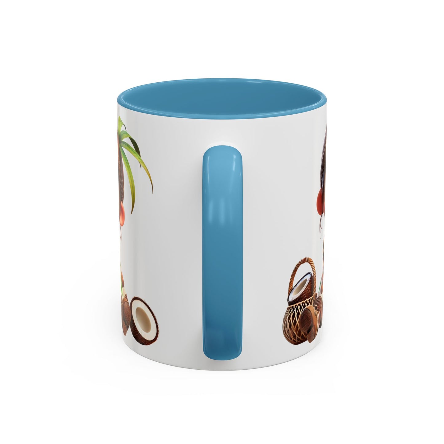 Whimsical Coconut Character Coffee Mug - 11oz & 15oz