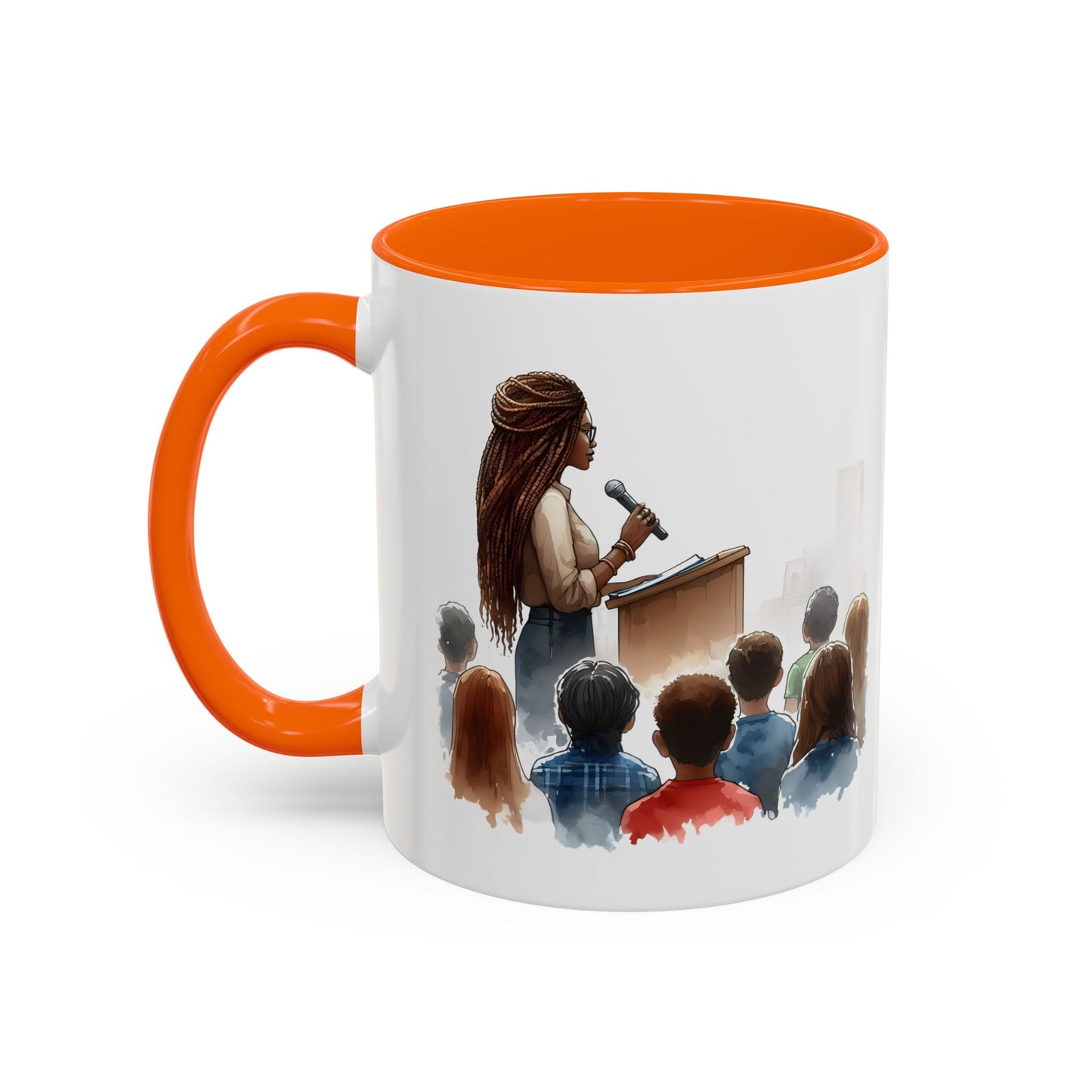 Inspirational Accent Coffee Mug - Motivational Gift for Speakers, Teachers, Coaches; Perfect for Coffee Lovers, Office Decor, Quote Mug