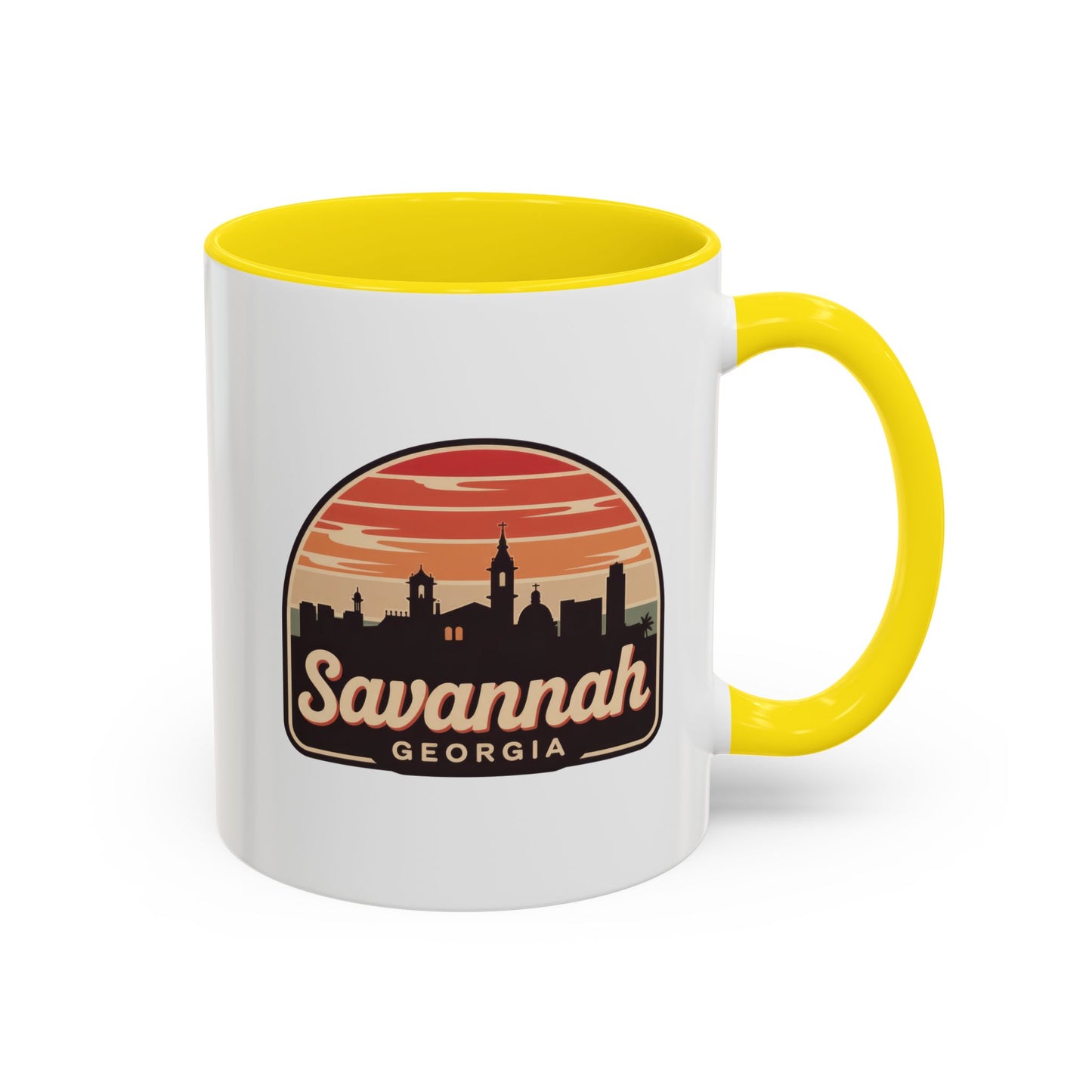 Savannah Skyline Accent Coffee Mug - Perfect for Gifts, Souvenirs, Festivals, Home Decor, Coffee Lovers