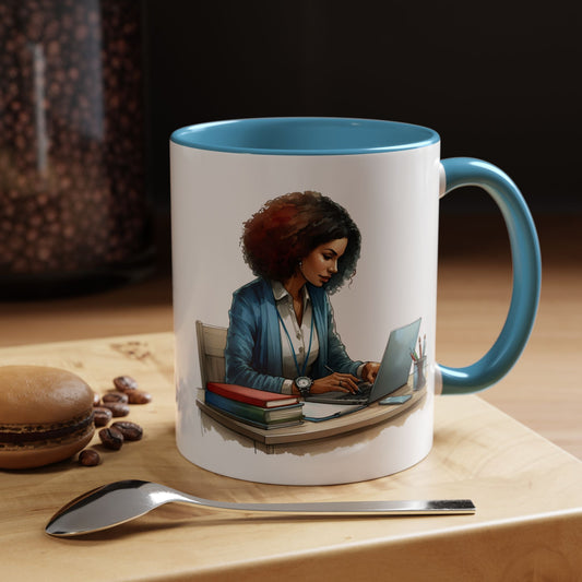 Inspirational Workspace Coffee Mug for Home Office, Motivational Mug for Students, Cozy Gift for Professionals, Unique Desk Accessory