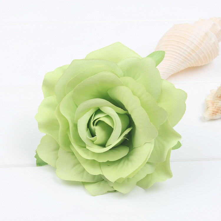 The new red roses flocking cloth headdress hairpin hairpin DIY hair bride wedding high-grade flowers hairpin