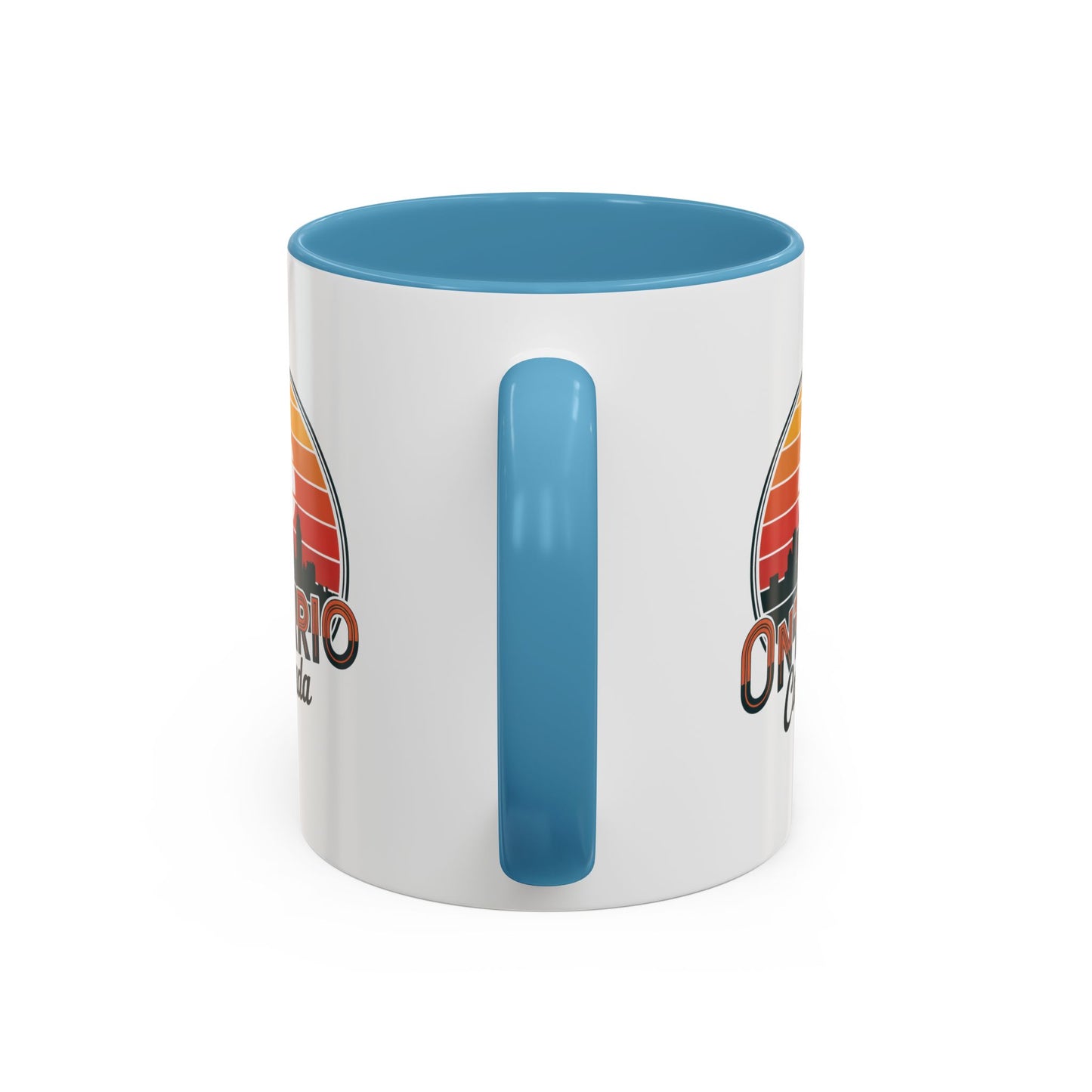 Ontario Skyline Accent Coffee Mug, Retro Travel Mug, Gift for Coffee Lovers, Ontario Souvenir, Unique Kitchen Decor