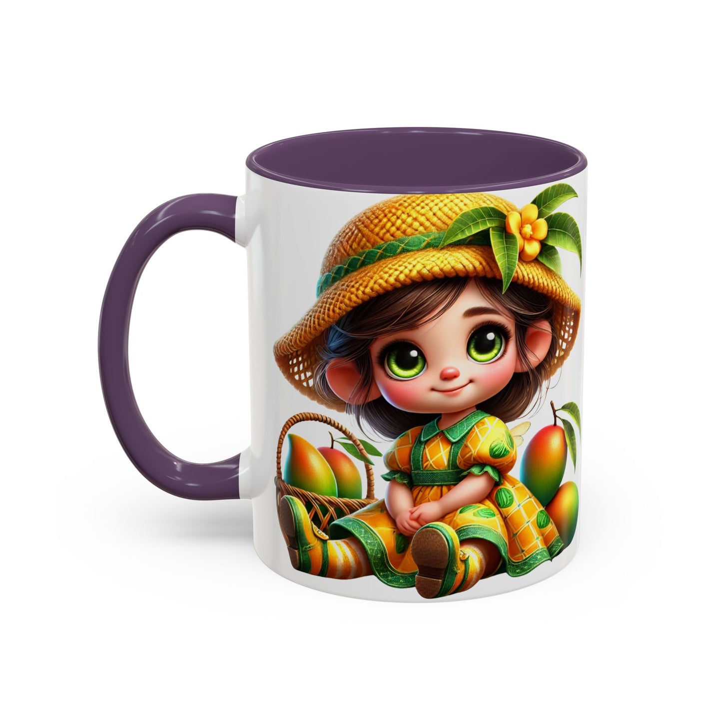 Whimsical Fruit-Themed Accent Coffee Mug - 11 & 15oz