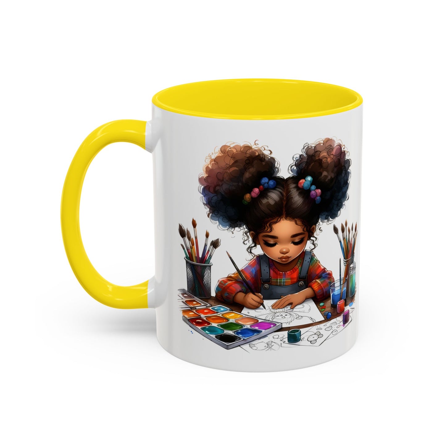 Creative Artist Coffee Mug, Colorful Art Mug, Gift for Artists, Studio Mug, Hot Beverage Cup, Unique Drinkware