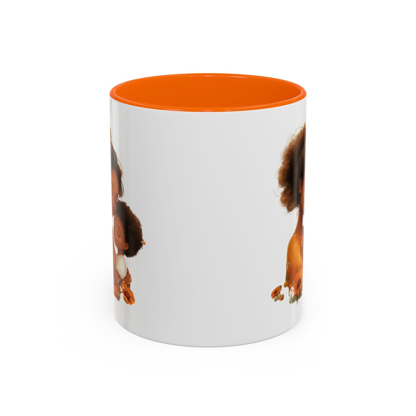 Heartwarming Mom & Child Coffee Mug, Family Gift, Mother's Day Gift, Coffee Lover, Cute Illustration