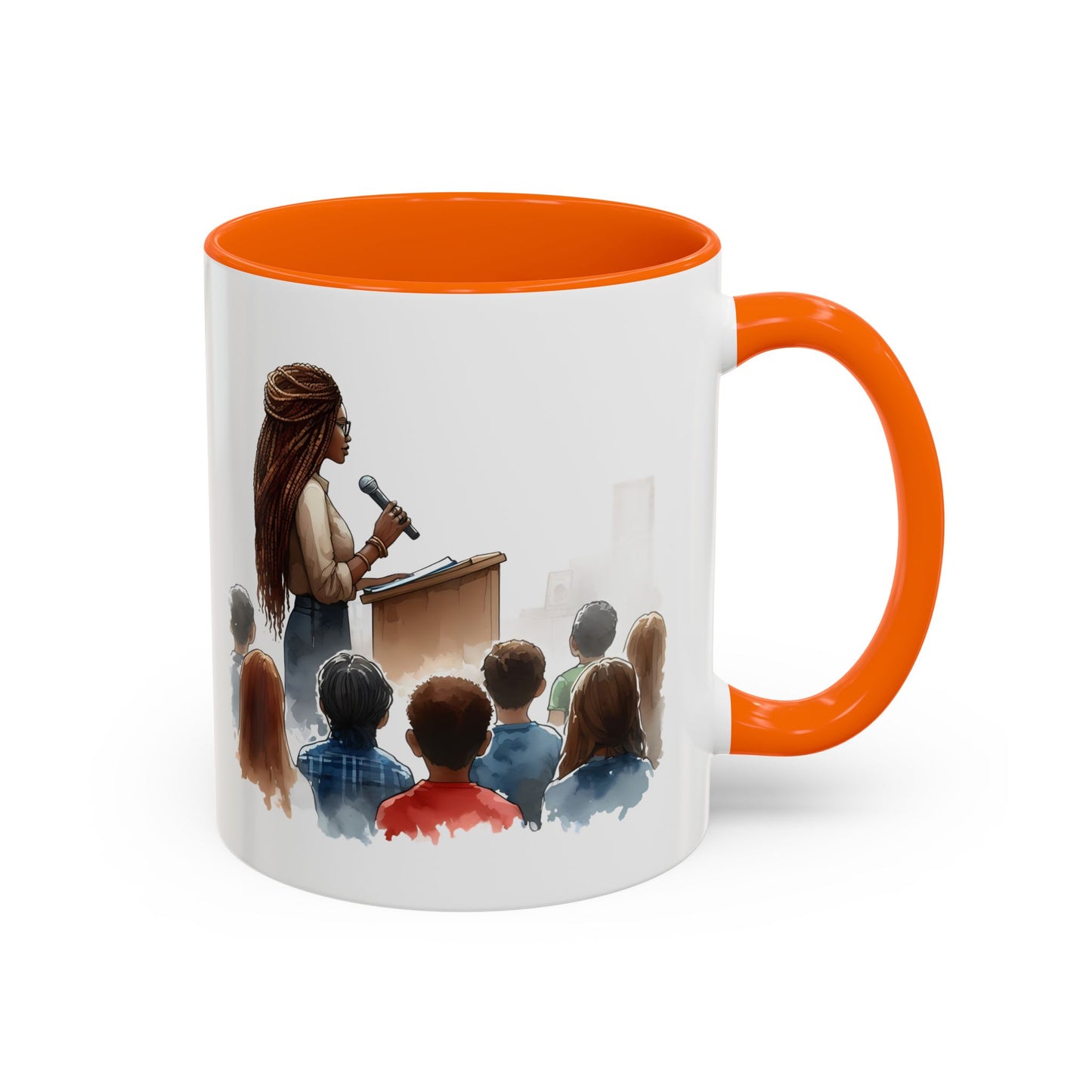 Inspirational Accent Coffee Mug - Motivational Gift for Speakers, Teachers, Coaches; Perfect for Coffee Lovers, Office Decor, Quote Mug