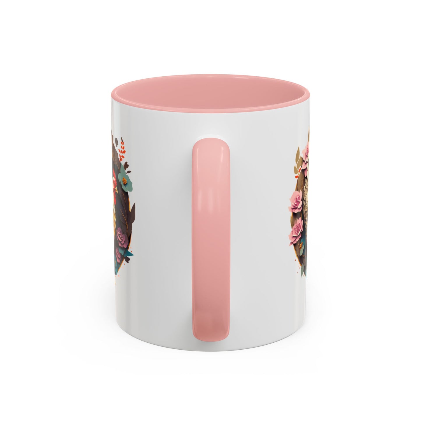 Charming Floral Chicken Coffee Mug - Perfect for Farmhouse Decor, Gift for Chicken Lovers, Tea, Hot Drinks, Home & Kitchen