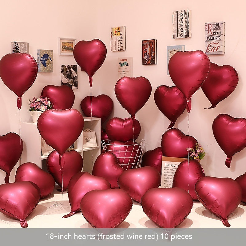 Heart-shaped Aluminum Balloon 520 Wedding Room Decoration Birthday Party
