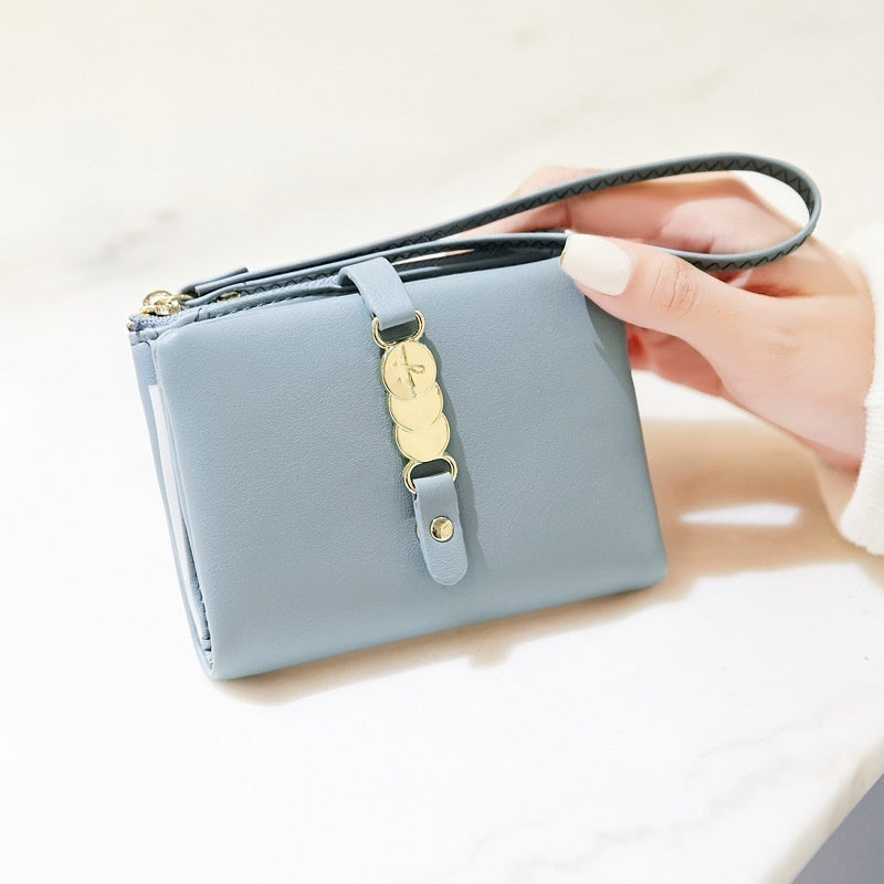 Large Capacity Versatile Trendy Multi-functional Short Soft Leather Wallet Store Hive UNIjuntos