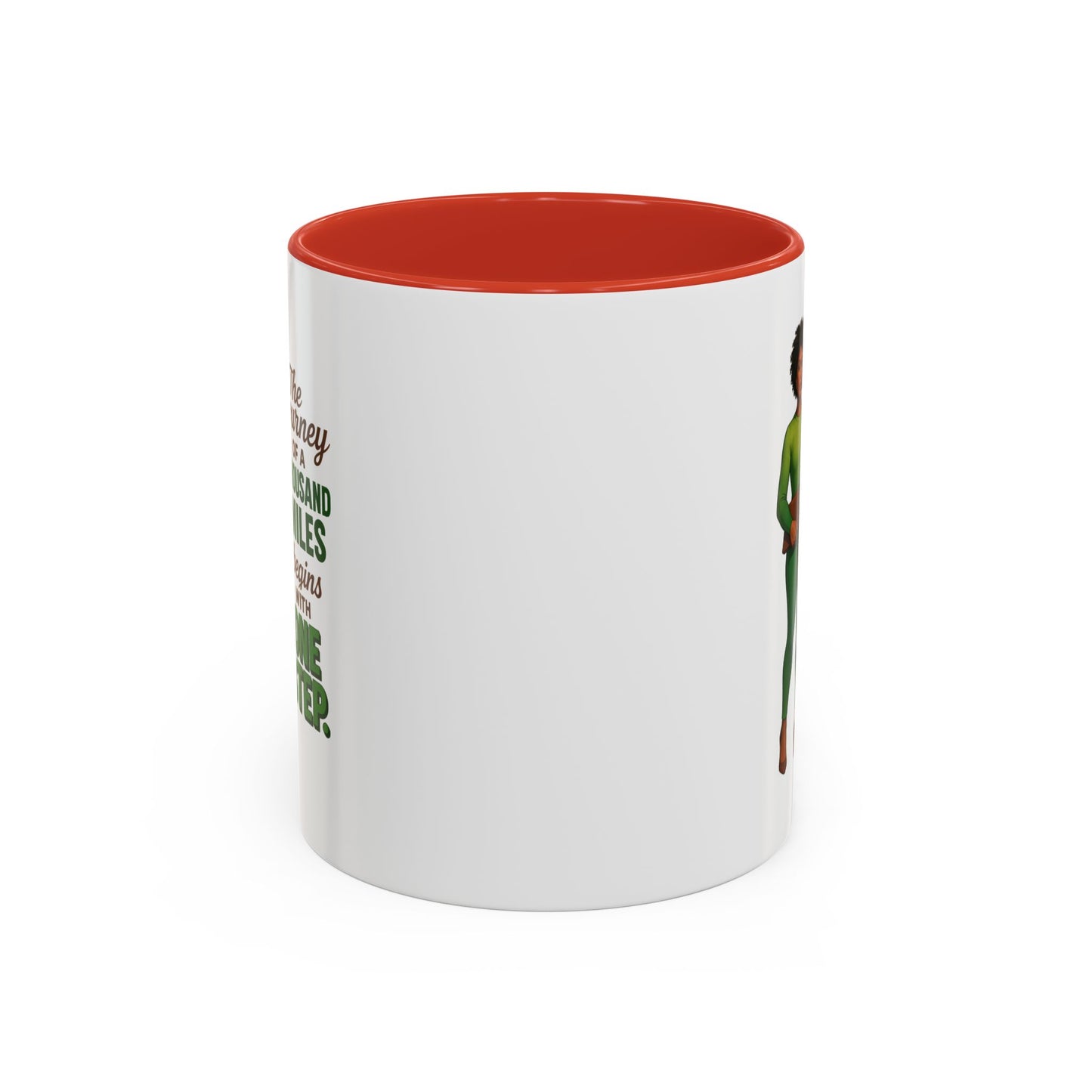 Inspirational Accent Coffee Mug - Motivational Quote Mug, Unique Gift for Her, Empowerment Coffee Cup, Coffee Lover's Gift, Tea Mug