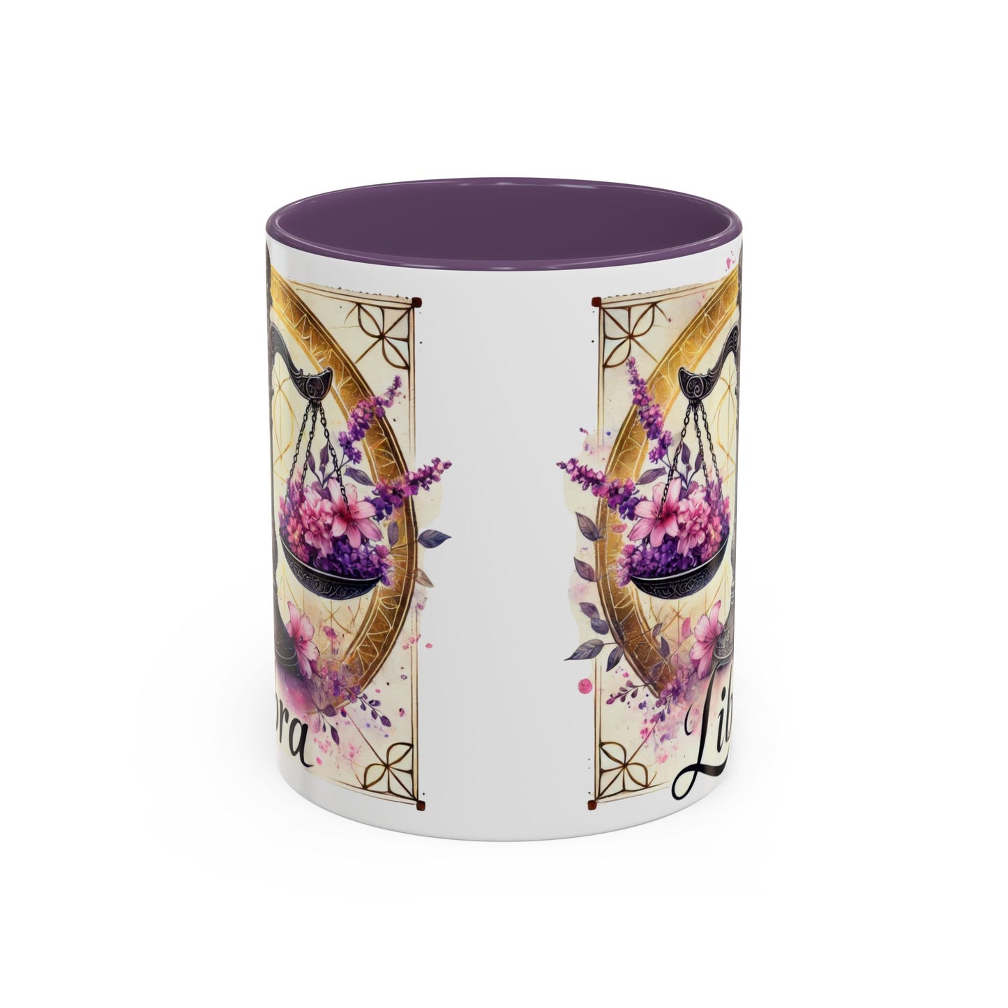 Libra Zodiac Accent Coffee Mug, Horoscope Gift for Astrology Lovers, Cute Libra Decor, Personalized Drinkware, Birthday Gift Idea