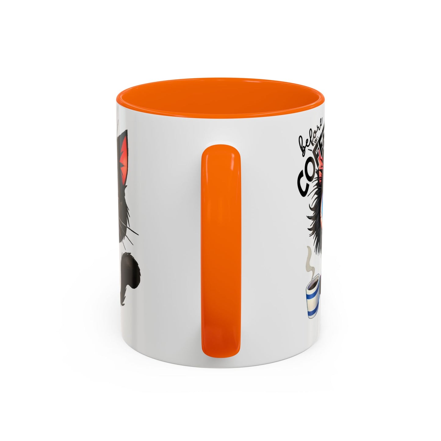 Whimsical Cat-Themed Coffee Mug, Fully Caffeinated, Gift for Cat Lovers, Fun Kitchen Decor, Birthday Gift, Unique Coffee Lover Mug