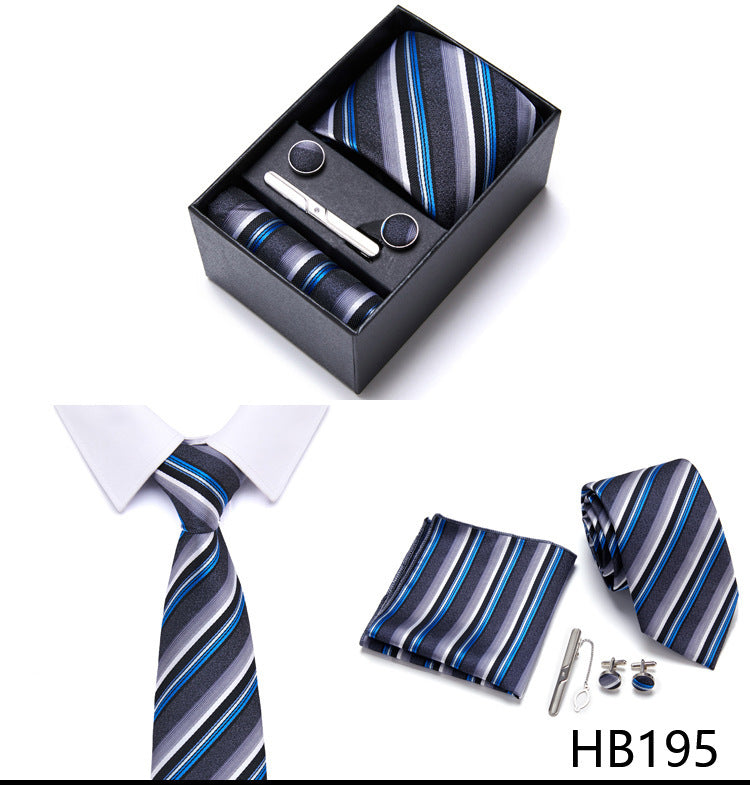 Men's Business Formal Tie Six-piece Set Gift Box
