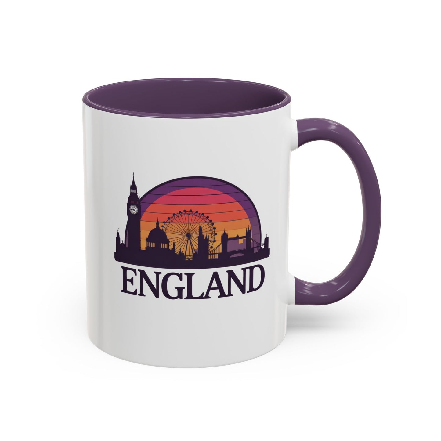 London Skyline Accent Coffee Mug - Unique Gift for Tea Lovers, Home Decor, Travel Souvenir, English Culture Enthusiasts, 11oz, 15oz