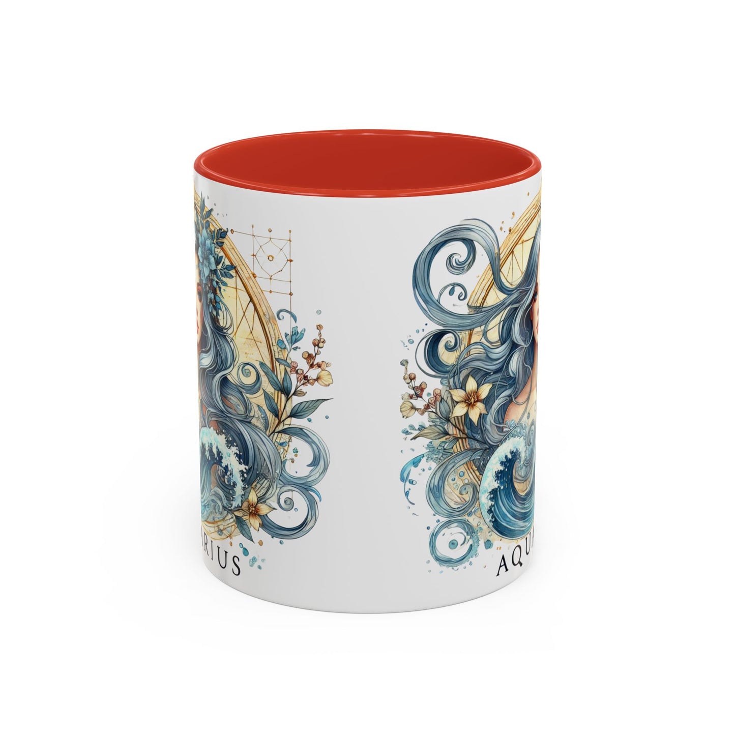 Astrological Aquarius Coffee Mug - Zodiac Sign Design, Perfect for Astrology Lovers