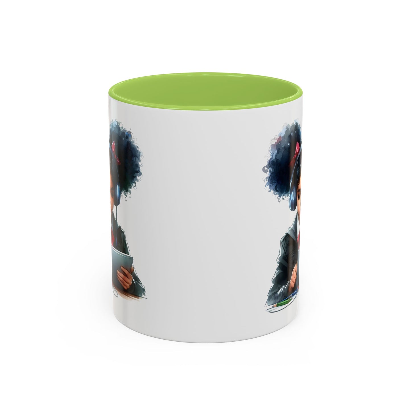 Chic Student Accent Coffee Mug | Ideal for Study Sessions, Gifts for Students, Home Office Decor, Birthday Surprise, Cozy Vibes