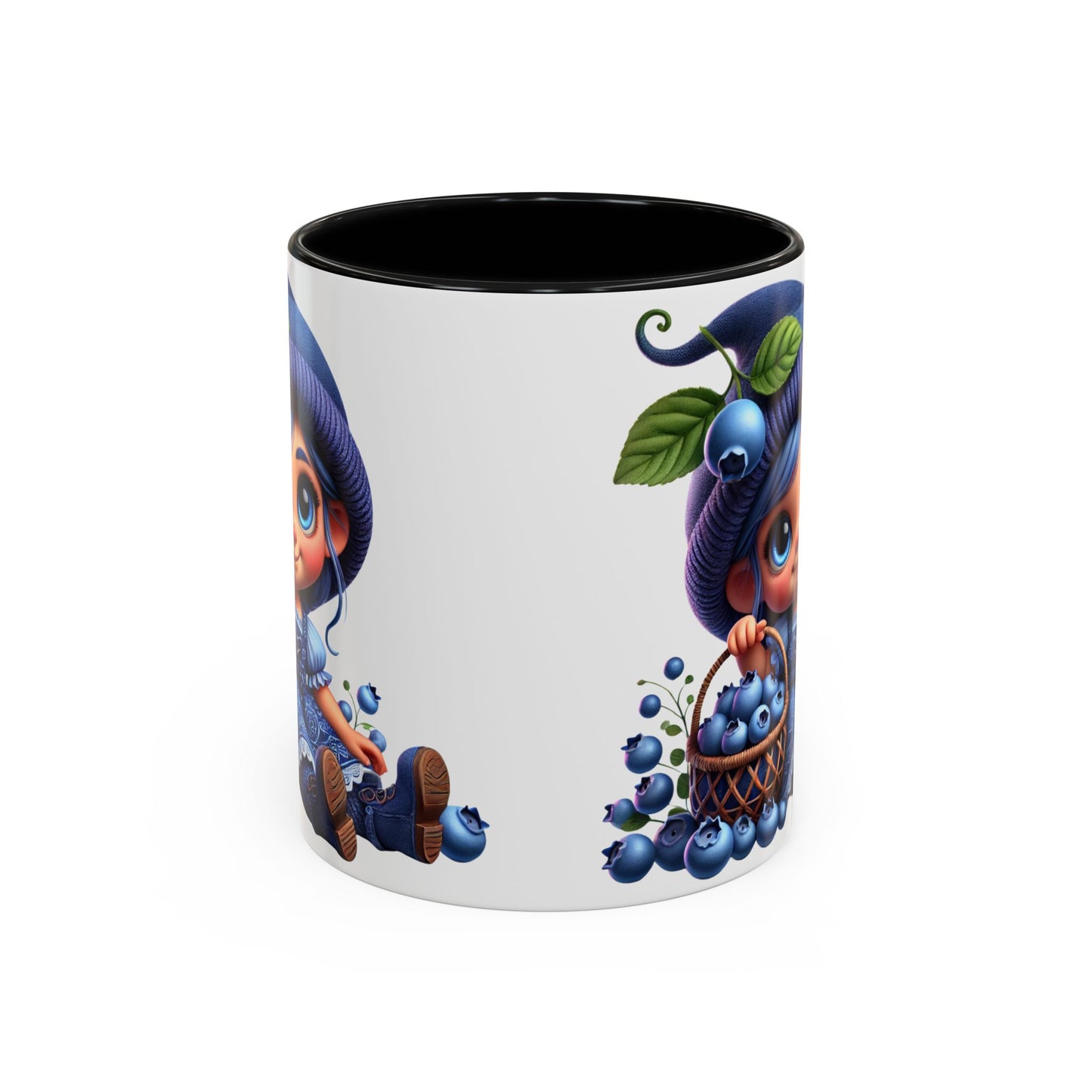 Cute Blueberry Girl Coffee Mug - 11oz & 15oz