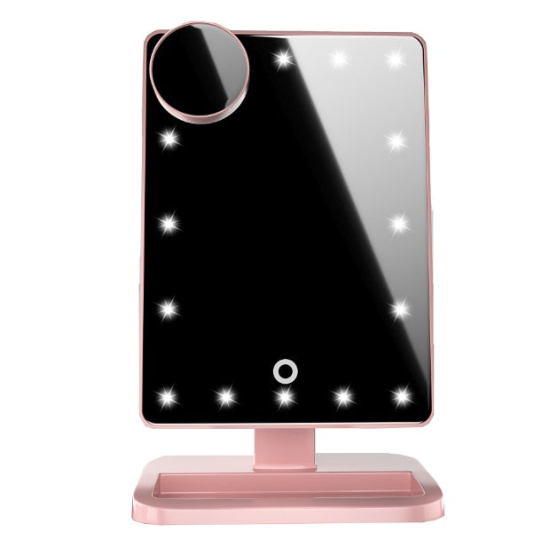 Écran tactile Maquillage Miroir Avec 20 LED Lumière Bluetooth Musique Haut-Parleur 10X Grossissant Miroirs Lumières