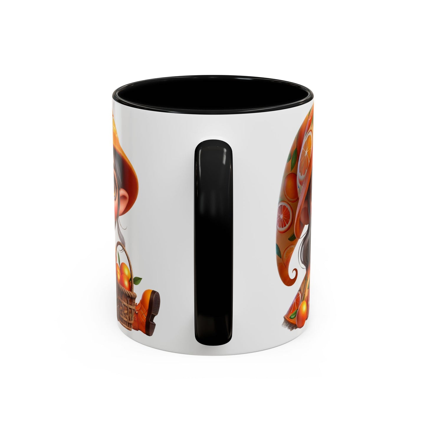 Cute Orange Harvest Coffee Mug - Charming 11 & 15oz Mug for Gardeners and Citrus Lovers