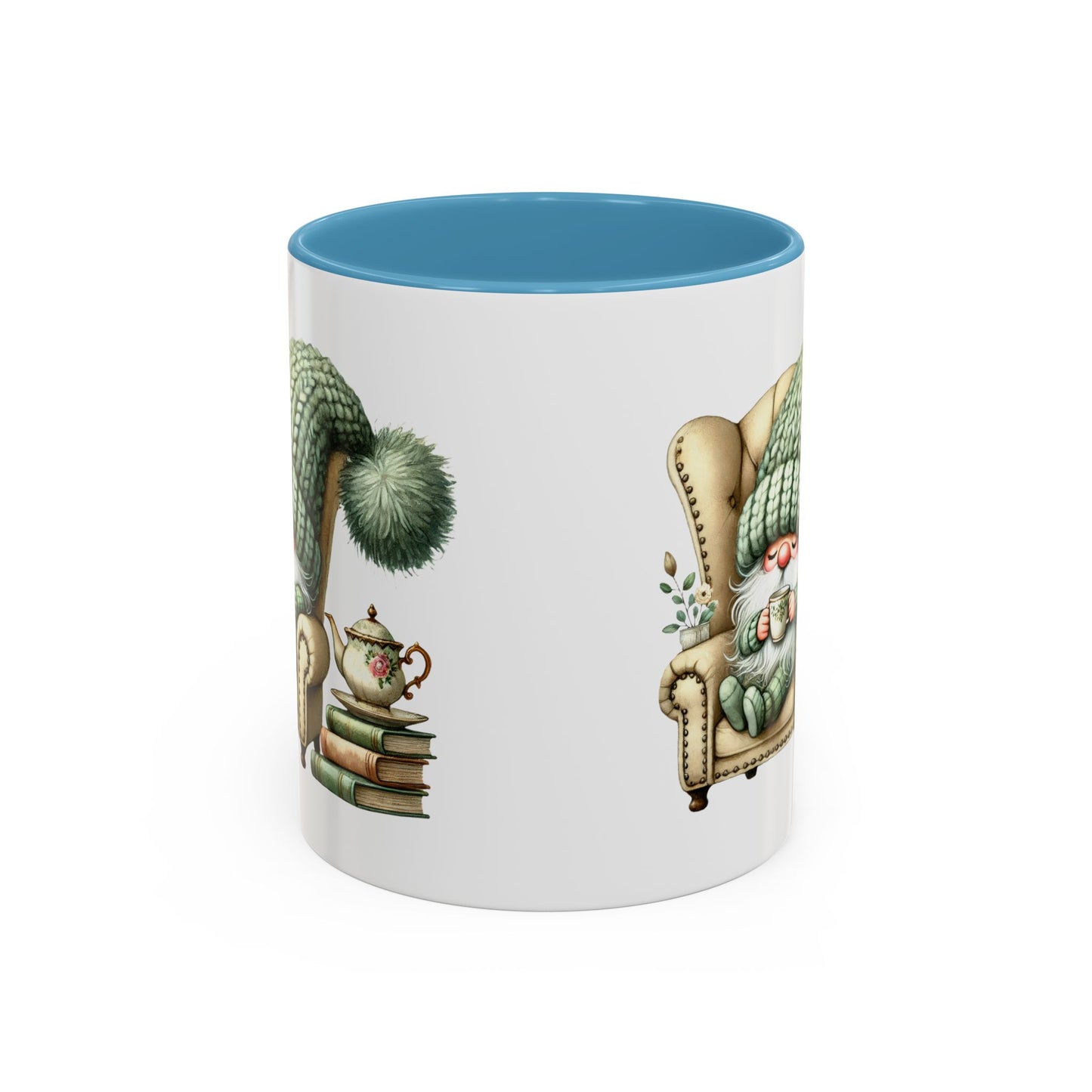 Cozy Gnome Accent Coffee Mug, Cute Gnome Mug, Winter Coffee Cup, Gift for Gnome Lovers, Gnome Decor, Funny Coffee Mug