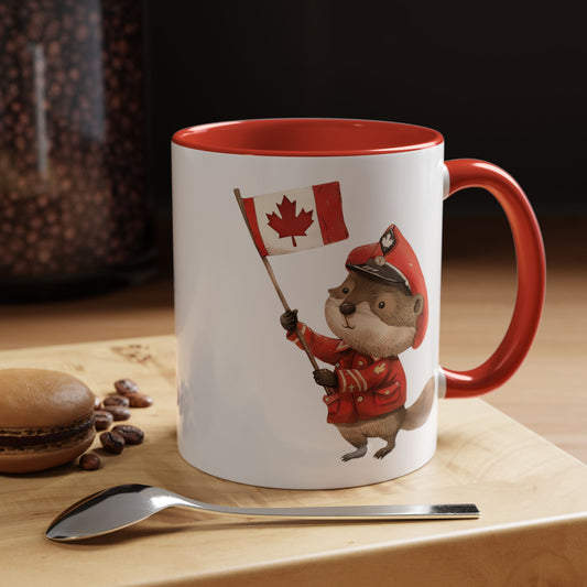 Adorable Canadian Beaver Coffee Mug | Cute Animal Lover Gift, Canada Day Celebration, Home Decor, Fun Office Mug, Tea Lover