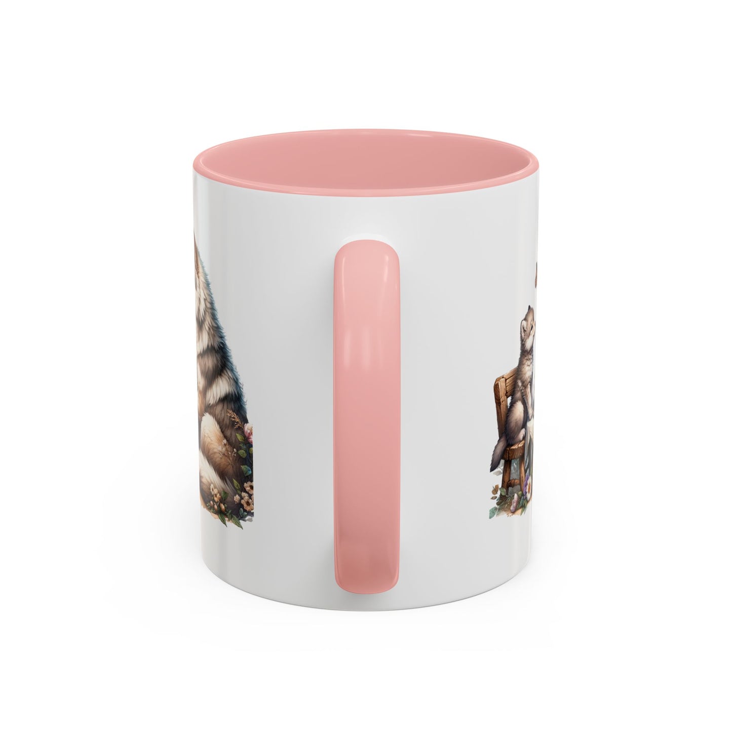 Whimsical Wolf Tea Time Mug | Cute Animal Coffee Cup, Gifts for Animal Lovers, Home Decor, Cozy Kitchen, Unique Gift Idea