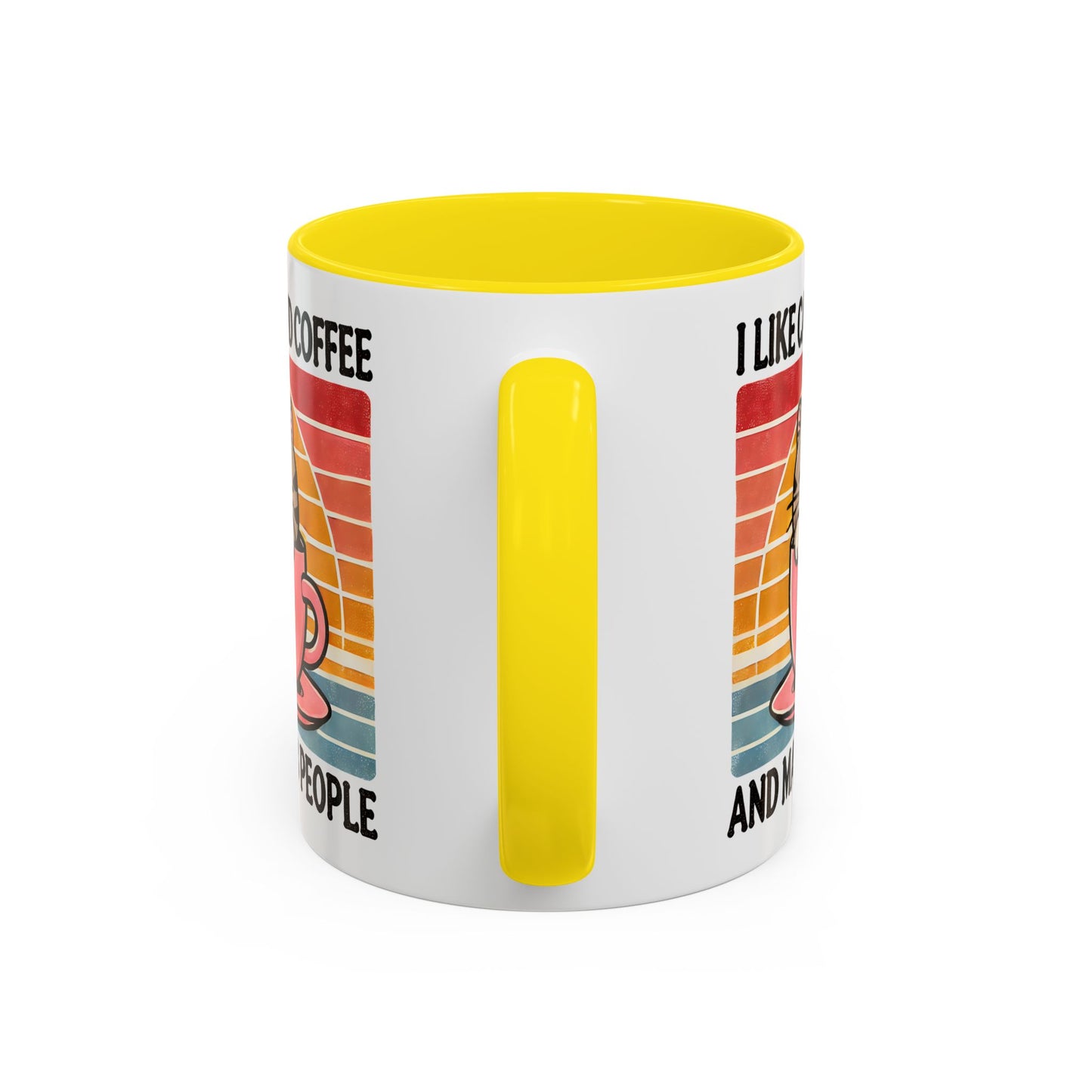 Cute Cat Coffee Mug, Cat Lover Gift, Coffee Lover Mug, Fun Pet Mug, Pet Owner Gifts