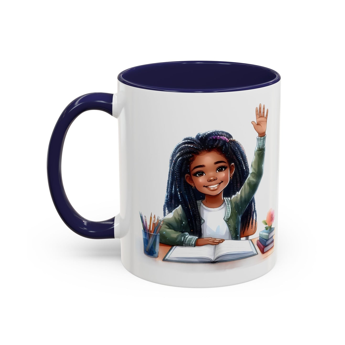 Charming Coffee Mug for Education Lovers, Black Accent Mug, Inspirational Teacher Gift, Cute School Mug, Study Buddy, Personalized [...]