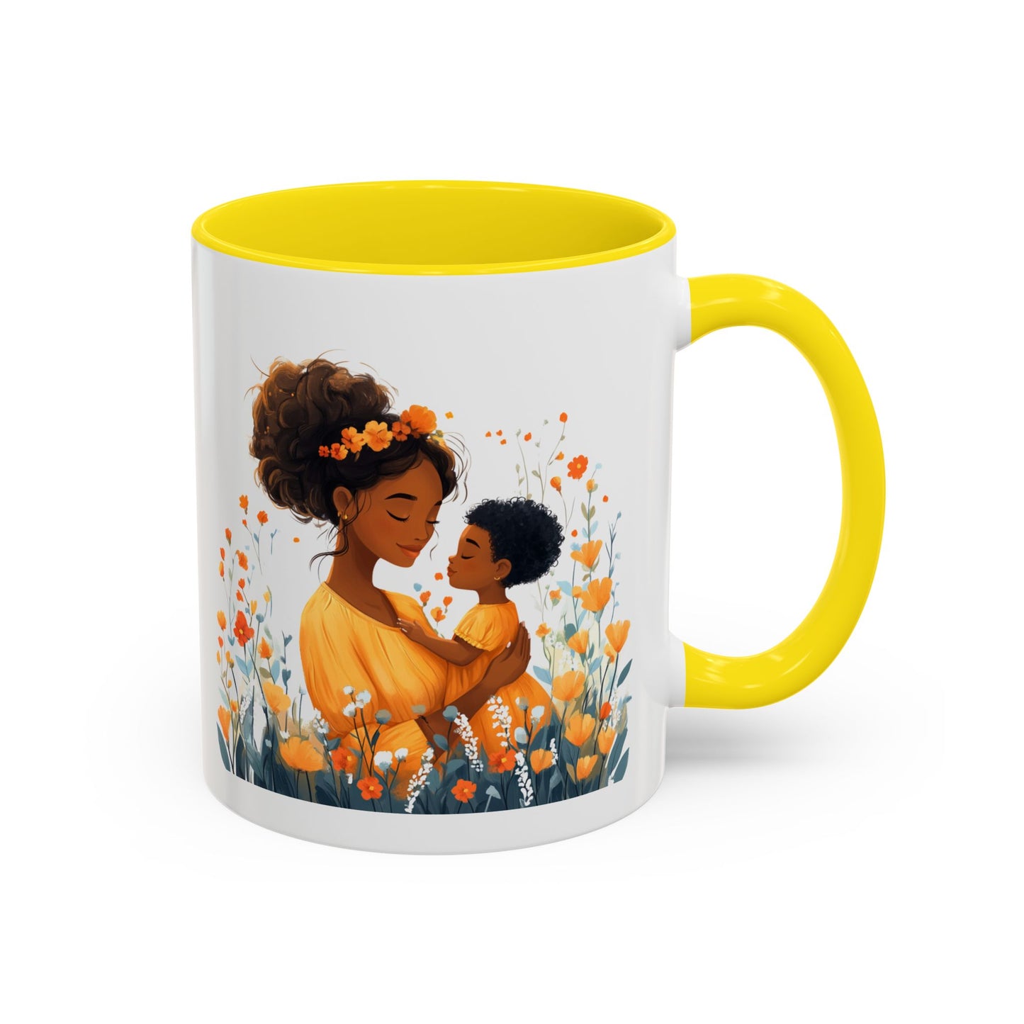 Blooming Love Mug: Floral Mom & Child Design, Perfect for Mothers Day, Family Gifts, Cozy Mornings, Tea Lovers, Coffee Time