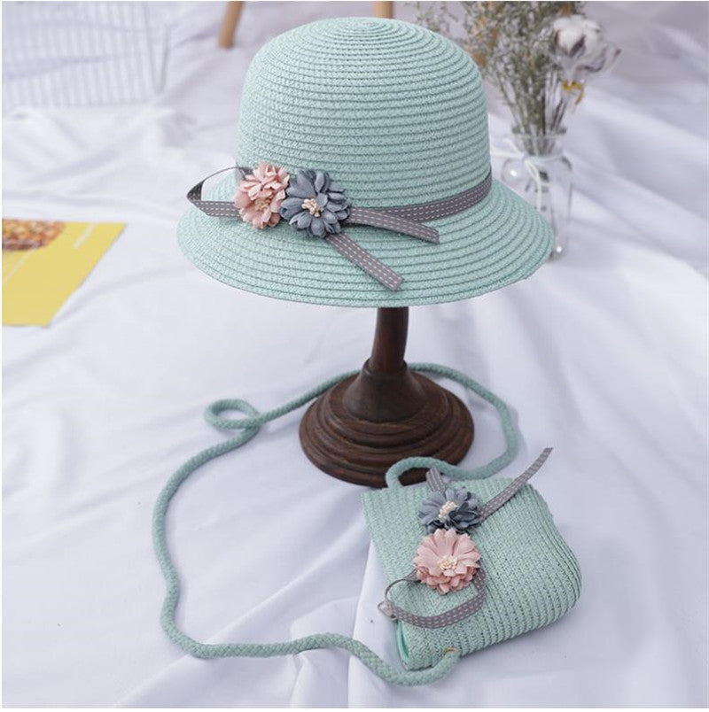 Children's Summer Hat And Sunshade Bag Set