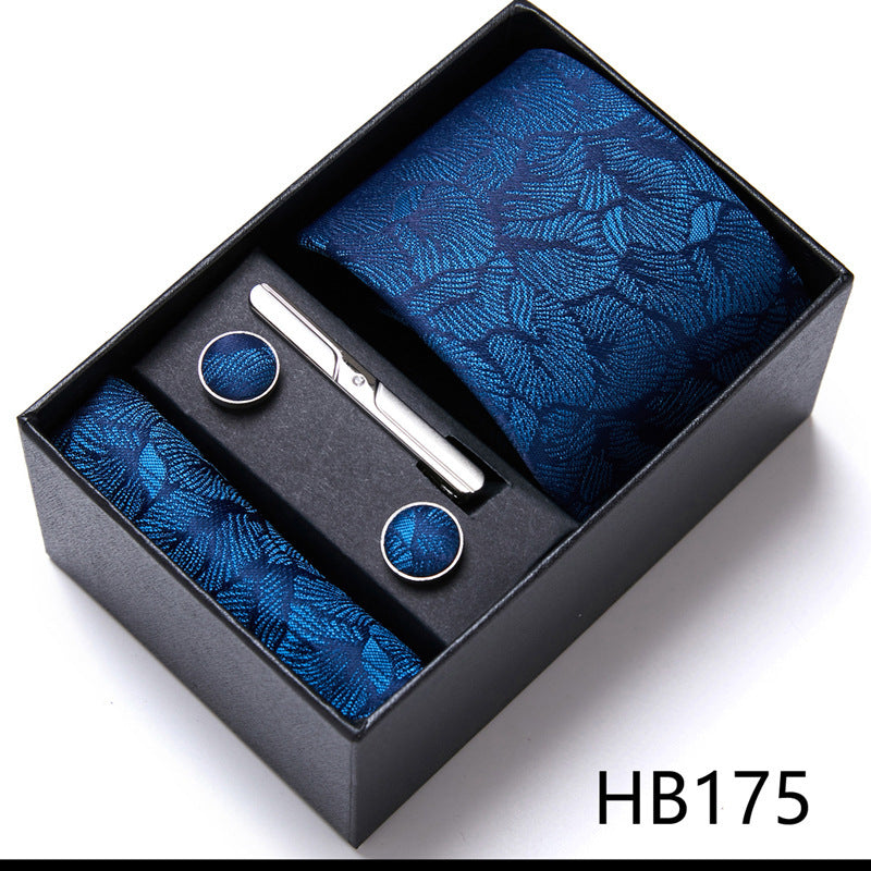 Men's Business Formal Tie Six-piece Set Gift Box