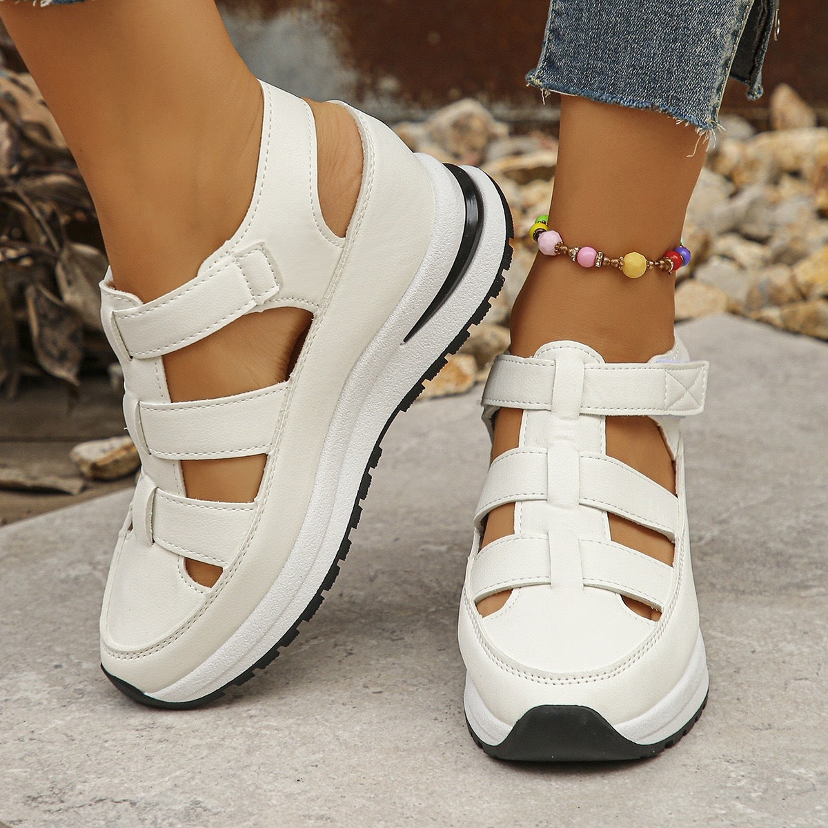 Summer Wedge Baotou Hollow Women's Breathable Shoes Store Hive UNIjuntos
