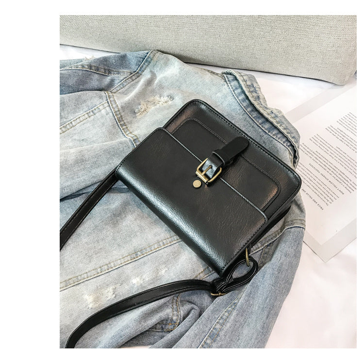 Vintage Women Flap Fashion Casual Leather Shoulder Bag