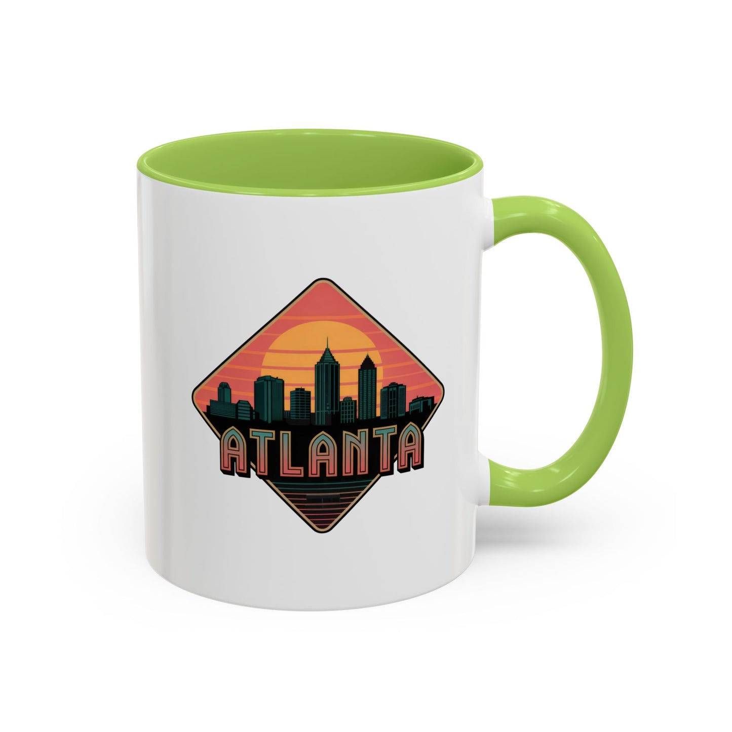 Atlanta Skyline Accent Coffee Mug, Unique Gift for Coffee Lovers, Home Decor, Travel Souvenir, Urban Style Mug